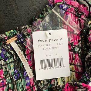 Free People Smocked Floral Maxi Dress NWT